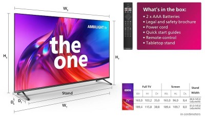 75" Philips "The One" 75PUS8808/12 Smart-TV, UHD/4K, 120Hz Gaming TV, HDR10+, Google TV, 3-sidig Ambilight#2