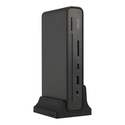 Asus DC300 Triple Display USB-C Dock, 3x4K@30Hz HDMI/DP/USB-C, 2xUSB-C, 2xUSB3.2, LAN, SD-kortläsare, inkl. 90W adapter