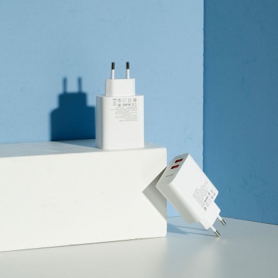USB-laddare Baseus Speed PPS, USB-C + USB-A Quick Charge 30W - Vit#2
