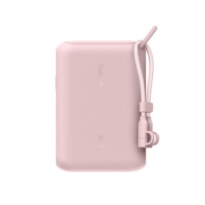 Belkin BoostCharge Power Bank, 10000mAh, 20W PD, 2xUSB-C, display - Rosa#7