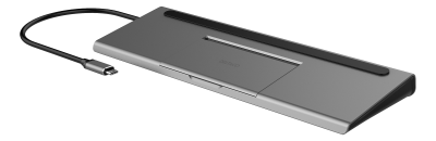 Dockningsstation Deltaco, USB-C till VGA/HDMI/DP/2xUSB 3.0/GigaLAN USB-C PD 3.0, kortläsare SD/MicroSD - Svart#2