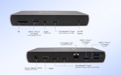 USB-C/Thunderbolt 4 i-Tec Dual Display Docking Station, Dual 4K@60Hz, 96W PD, inkl. strömadapter#6