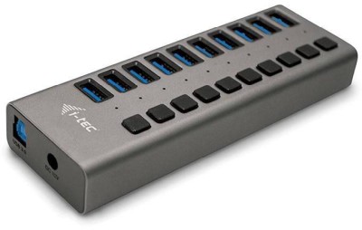 USB 3.0-hub i-tec Charging HUB, 10xUSB 3.2, inkl. 48W strömadapter#1