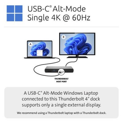 USB-C dockningsstation Kensington SD5760T, Dual 4K@60Hz HDMI/Thunderbolt4, GigaLAN, 2xUSB-C, 4xUSB 3.2, kortläsare#5