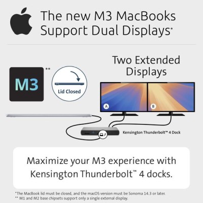 USB-C dockningsstation Kensington SD5760T, Dual 4K@60Hz HDMI/Thunderbolt4, GigaLAN, 2xUSB-C, 4xUSB 3.2, kortläsare#7