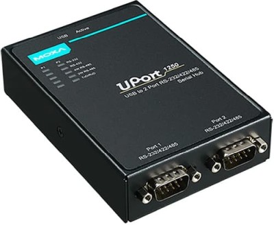 Moxa UPort 1250 Serial Hub, USB 2.0 till serieport 2xRS-232/422/485