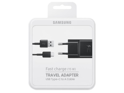 Väggladdare Samsung Fast Charger 15W USB-C, inkl. 1,5m USB-C-kabel - Svart#2