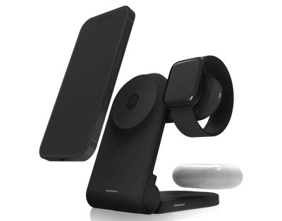 STM ChargeTree MAG, ladda 3 enheter samtidigt iPhone/AirPods/Watch, MagSafe, QI-certifierad - Svart#3