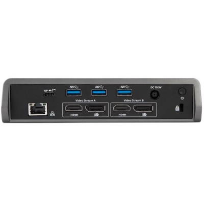USB-C dockningsstation Targus Dual DV4K Docking Station, 2xHDMI/2xDP, GigaLAN, 4xUSB 3.0, combo hörlur/mikrofon, Windows/Mac, med 60W strömförsörjning#2