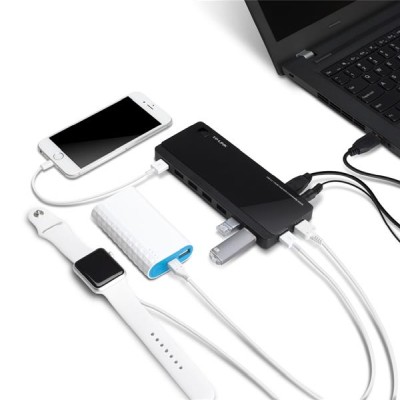 USB 3.0-hub TP-Link UH720, 7xUSB 3.0+2xUSB snabbladdningsportar (2,4A), inkl. strömadapter#2