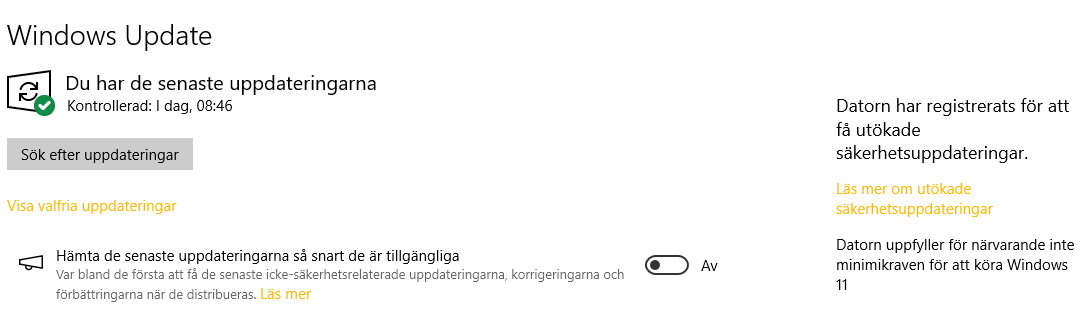 Windows 10 - Klart
