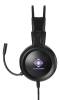 Deltaco DH110 Stereo Gaming Headset, blå LED, 3,5mm för ljud, USB för ström#2