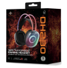 Deltaco DH230 Semi-transparent Gaming Headset, regnbågs-LED, 3,5mm för ljud, USB för ström#5