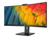 34" Philips 34B1U5600CH, Curved VA 3440x1440, 4 ms, 120Hz, 1500R, höjdjusterbar, HDMI/DP/USB-C 100W, högtalare, webbkamera, KVM, USB 3.2-hubb#3