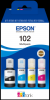 Epson EcoTank 102, 4-färg multipack, 3x6000 (CMY)+7500 sidor (Svart)
