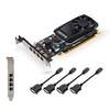 PNY Quadro P1000, 4 GB GDDR5, Low Profile, 4xMiniDP inkl. adaptrar MiniDP-->DP