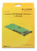 DeLOCK Converter U.2 SFF-8639 NVMe / SATA 22 pin > 1 x M.2 Key M#2