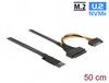 DeLOCK M.2 Key M till U.2 SFF-8639 NVMe-adapter med 50 cm kabel#1