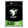 20 TB Seagate Exos X20, 7200 rpm, 256 MB cache, 512e/4kn, SAS 12Gb/s