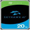 20 TB Seagate Skyhawk AI, 7200 rpm, 256 MB cache, SATA3, Surveillance med 3 års Seagate Rescue Data Recovery