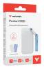 2 TB Verbatim Pocket SSD, USB 3.2 Gen2, med 2 st gummiskal - Vit/Blå#2