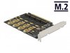 Kontrollerkort DeLOCK PCI Express x16 Card to 4 x internal NVMe M.2 Key M - Bifurcation#1