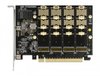 Kontrollerkort DeLOCK PCI Express x16 Card to 4 x internal NVMe M.2 Key M - Bifurcation#3