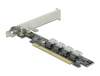 Kontrollerkort DeLOCK PCI Express x16 Card to 4 x internal SFF-8654 4i NVMe - Bifurcation#2