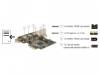 DeLOCK PCI Express Card 3xFireWire800 + 1xFireWire400 (internt)#4