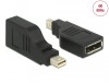 Adapter Mini DisplayPort hane till DisplayPort hona, vinklad 90°, 4K@60Hz#1