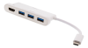 Multi-adapter Deltaco, USB-C till 3xUSB 3.1/HDMI 4k@30Hz - Vit#1