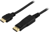 DisplayPort till HDMI-kabel, 1 meter - Svart