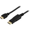 DisplayPort till HDMI-kabel, 3 meter - Svart