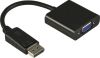 Adapter DisplayPort till VGA, 0,2 meter - Svart