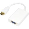 Adapter HDMI till VGA+3,5mm, Deltaco, extern ström via USB, 0,2m - Vit#3