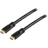 HDMI-kabel, aktiv, 4K/3D, 15 meter - Svart