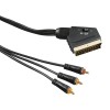 Kabel HAMA SCART till 3xRCA, omkopplingsbar in/ut, 1,5m#1