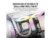 Fläkt 120 mm Corsair AF120 RGB Elite White, PWM, 3-pack - Vit#2