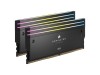 32 GB (2x16GB) DDR5-6000 Corsair Dominator Titanium RGB CL30, Intel XMP - Svart