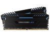16 GB (2x8GB) DDR4-3000 Corsair Vengeance Blue LED CL15, XMP 2.0 - Svart
