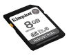 Secure Digital SDHC 8 GB Kingston Industrial pSLC, 100 MB/sek läs, Class 10, UHS-I U3, V30, A1