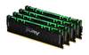 128 GB (4x32GB) DDR4-3600 Kingston FURY Renegade RGB CL18 - Svart