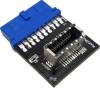 EZDIY-FAB USB 3.0 (3.1 Gen 1) Internal 19 Pin Head to USB 3.1/3.2 Type C 20 Pin A-Key Front Panel Adapter#1