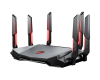 Trådlös router MSI RadiX AXE6600 Tri-band Gaming Router WiFi 6E AX6600 med 1x2.5Gbe LAN, 3xGigaLAN, USB 3.0, RGB#1