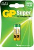 Batteri GP Super Alkaline AAAA, LR61, 2-pack