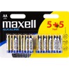 Batteri Maxell AA alkaliskt, LR06, 10-pack