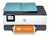 HP OfficeJet Pro 8025e All-in-One, skrivare + scanner + kopiator + fax, 20/10 ppm, 1200x1200 dpi scanner, duplex, display, AirPrint, USB/LAN/WiFi