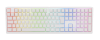 Ducky Zero 6108 White Fullsize Wireless (Tri-mode) RGB, Cherry MX2A Speed Silver - Vit