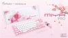 Ducky x Varmilo MIYA-Pro Sakura, TKL, Cherry MX Blue, USB-C, Nordiskt - Vit/Rosa#3