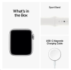 Apple Watch SE GPS, 40mm Silver Aluminiumboett med Vit Sportband#2